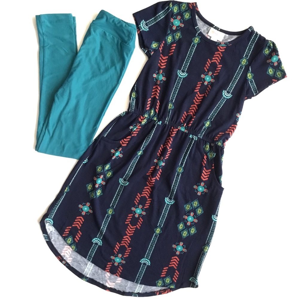 New With Tags! LuLaRoe Kid’s Mae Pocket Dress!! - Picture 3 of 6